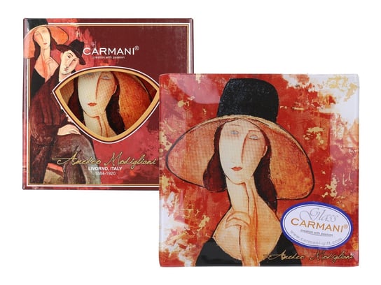Talerz dekoracyjny - A. Modigliani. Kobieta w kapeluszu (CARMANI) Carmani