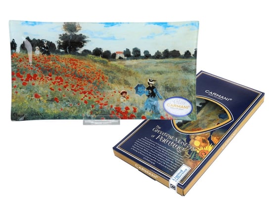 Talerz dekoracyjny - C. Monet, Pole maków 16x30cm Hanipol