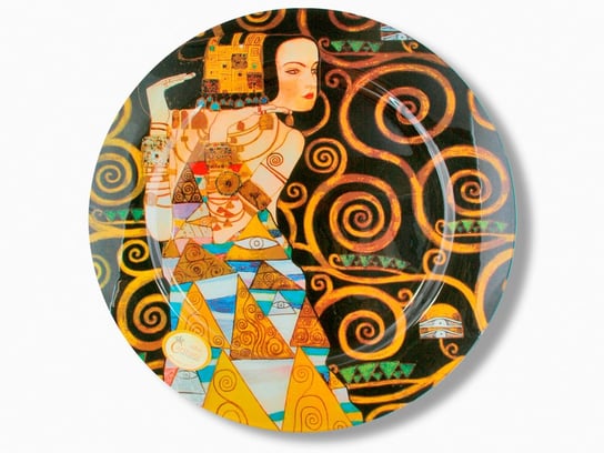 Talerz dekoracyjny - G.Klimt - Oczekiwanie 40cm Carmani