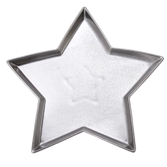 Talerz dekoracyjny gwiazda 26 cm OTELLO Silver VILLA ITALIA VILLA ITALIA