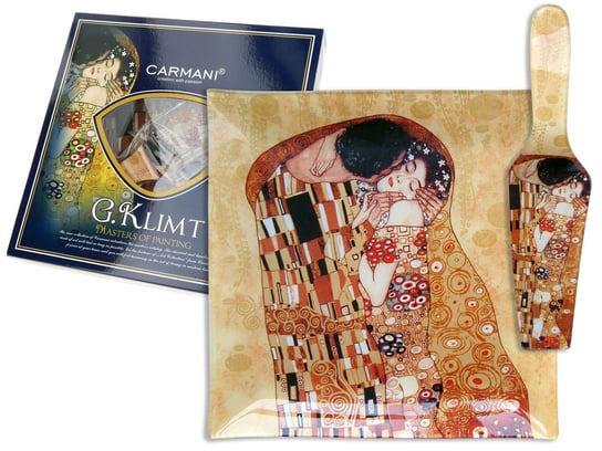 Talerz dekoracyjny z łopatką - G. Klimt - Pocałunek Carmani
