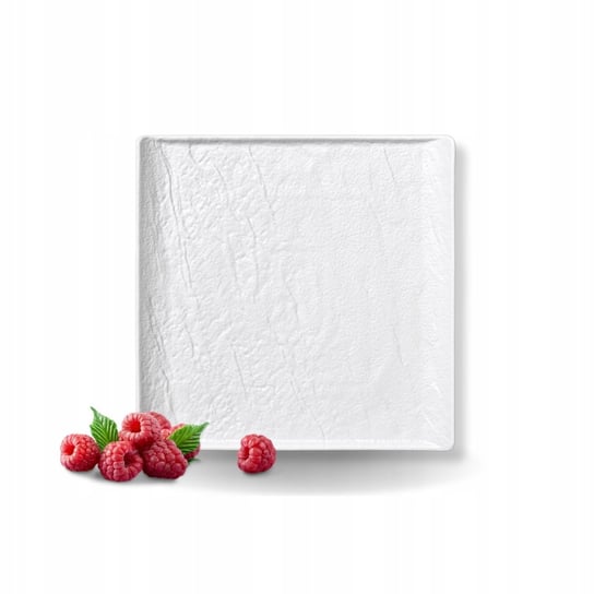 Talerz deserowy 13x13 cm Wilmax kwadratowy porcelanowy biały matowy Wilmax England