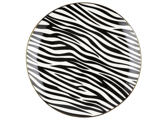 Talerz Deserowy 20 Cm Savana Zebra Paski Florina