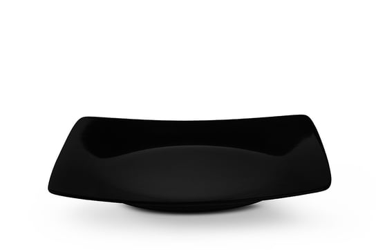 Talerz deserowy EPIRI czarny /  21x21 / ceramika Konsimo