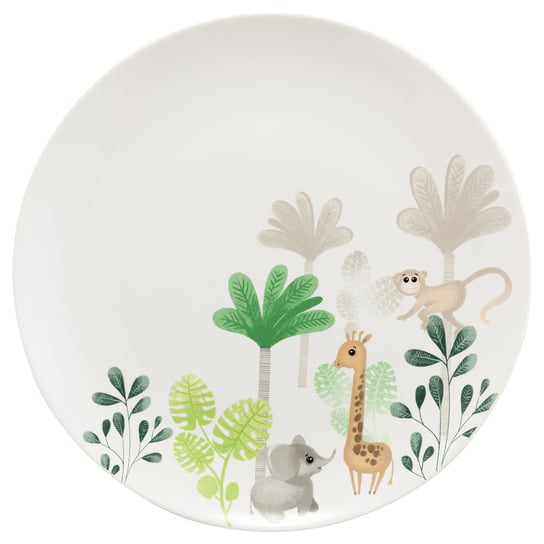 Talerz deserowy porcelanowy dla dziecka Florina Safari 20 cm Florina