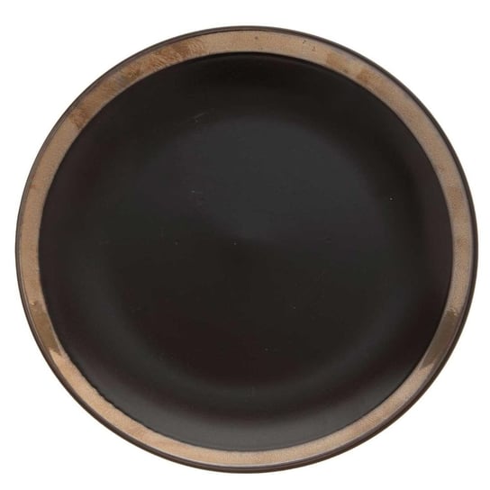 Talerz deserowy SECRET DE GOURMET Africa, czarno-brązowy, 27 cm Secret de Gourmet