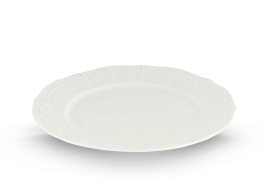 Talerz deserowy SOLANA kremowy / Ø20 / porcelana Konsimo