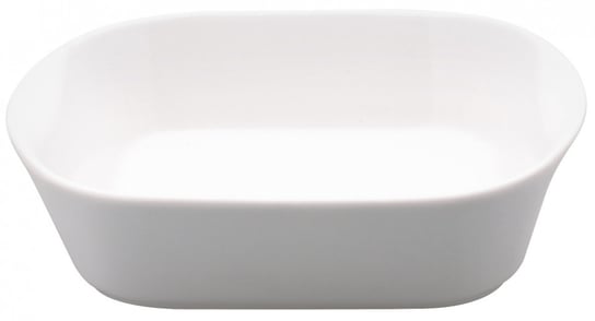 talerz do serwowania 21 x 19,5 x 5 cm porcelana biała TWM