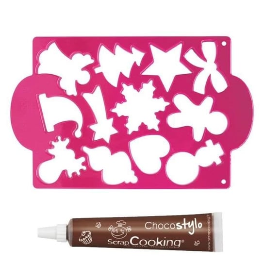 Talerz do wycinania ciasteczek świątecznych + 1 darmowy długopis czekoladowy Scrapcooking