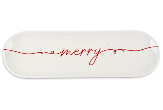 Talerz Na Ciasta, Merry Merry, Biały, 41 cm Empik
