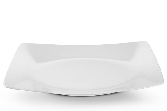 Talerz obiadowy EPIRI biały, 25x25, ceramika Konsimo