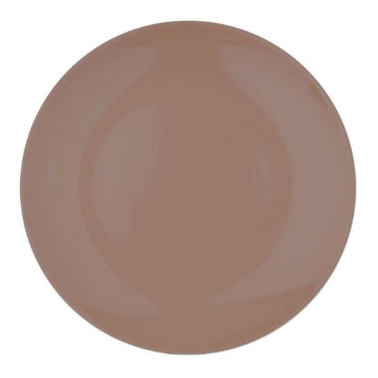 Talerz obiadowy płytki ceramiczny 27,5 cm brązowy Orion