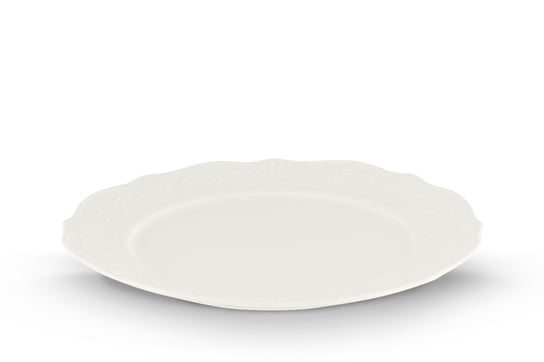 Talerz obiadowy SOLANA kremowy / Ø26,5 / porcelana Konsimo