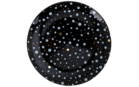 Talerz płytki obiadowy Black Galaxy 28 cm KAROLINA