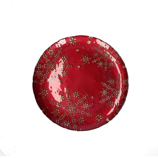 Talerz świąteczny Ilprimofiocco - Czerwony, 32 cm Rituali Domestici