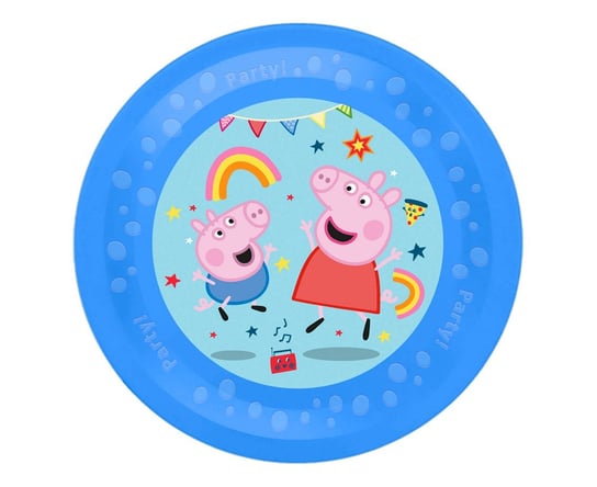 Talerz wielokrotnego użytku 21 cm Peppa Pig Decorata Party (Hasbro), 1szt. Procos