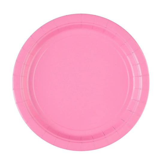Talerze New Pink okrągłe papier 23 cm 8szt Amscan