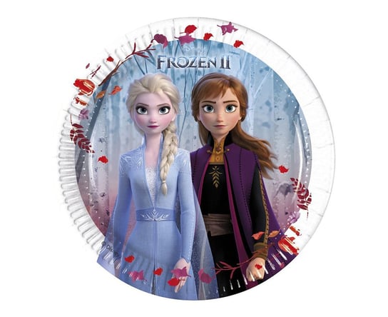 Talerzyki Papierowe Frozen 2 (Disney), Next Generation 20Cm, 8 Szt. (Plastic-Free) Procos