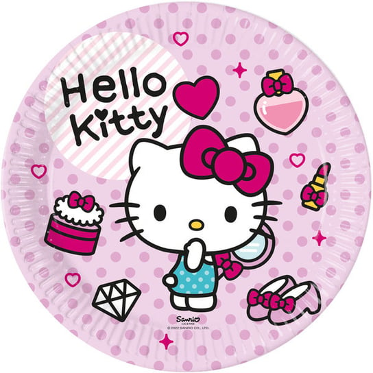 Talerzyki Papierowe Hello Kitty 23 Cm 8 Szt. Procos