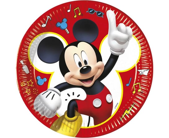 Talerzyki papierowe, Mickey pals at play disney, 23 cm,  8 sztuk Procos