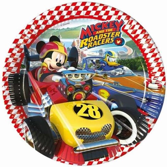 Talerzyki papierowe, Mickey Roadster Racers, 23 cm, 8 sztuk Procos