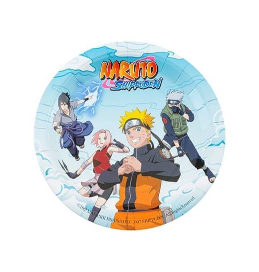 Talerzyki papierowe naruto shippuden manga licencja 18 cm 8 szt. Chaks