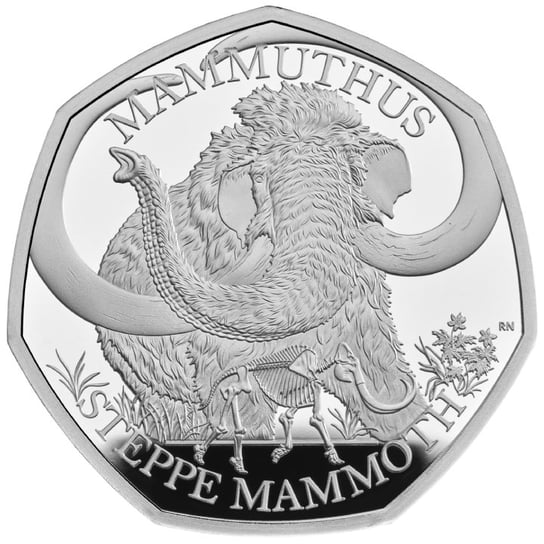 Tales of the Earth - Steppe Mammoth 50p Srebro 2024 Proof Inna marka