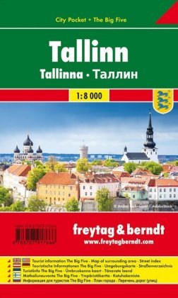 Tallinn, Stadtplan 1:10.000, City Pocket + The Big Five Freytag + Berndt, Freytag-Berndt Und Artaria Kg