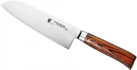 Tamahagane SAN Brown Nóż Santoku 17,5cm Tamahagane