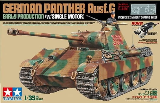 Tamiya 30055 1:35 German Panther Ausf.G Early Production (W/Single Motor) Tamiya