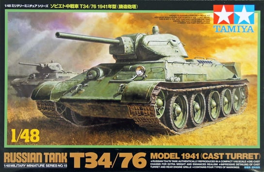 Tamiya 32515 1:48 Russian Tank T34/76 Model 1941 (Cast Turret) Tamiya