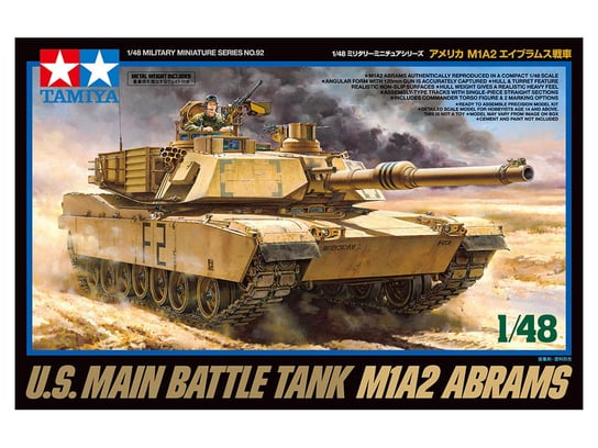 Tamiya 32592 1:48 U.S. Main Battle Tank M1A2 Abrams Tamiya