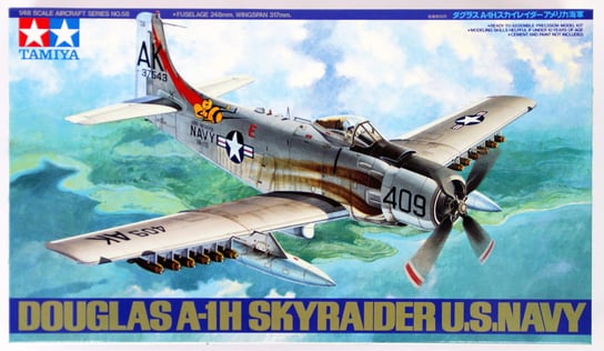 Tamiya 61058 1:48 Douglas A-1H Skyraider U.S. Navy Tamiya