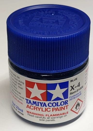 Tamiya 81004 X-4 Blue Farba 23ml X4 Tamiya