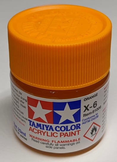 Tamiya 81006 X-6 Orange Farba 23ml X6 Tamiya