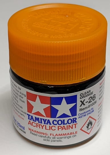 Tamiya 81026 X-26 Clear Orange Gloss 23ml X26 Acrylic Tamiya