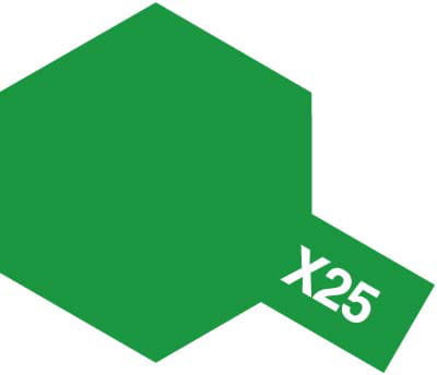 Tamiya 81525 X-25 Clear Green Farba 10ml Acrylic Mini X25 Tamiya