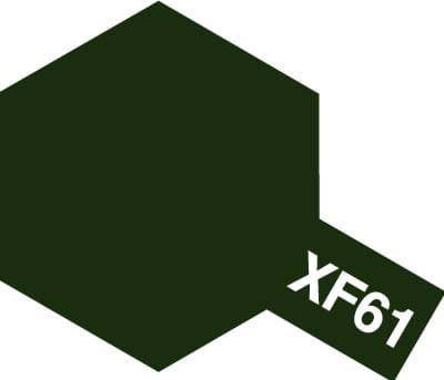 Tamiya 81761 XF-61 Dark Green Farba 10ml Acrylic Mini XF61 Tamiya