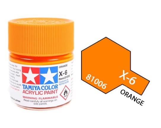 Tamiya Acrylic 81006 X-6 Orange 23Ml [Gloss] Tamiya