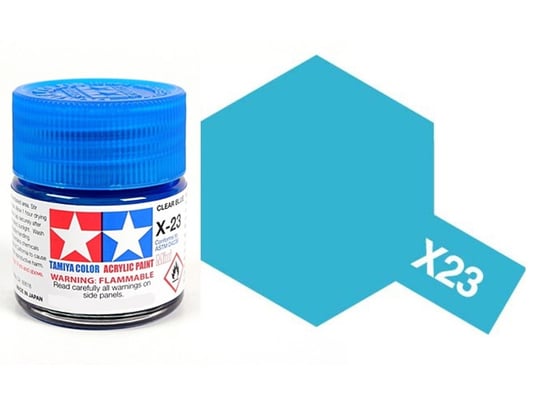 Tamiya Acrylic 81023 X-23 Clear Blue 23Ml [Clear] Tamiya