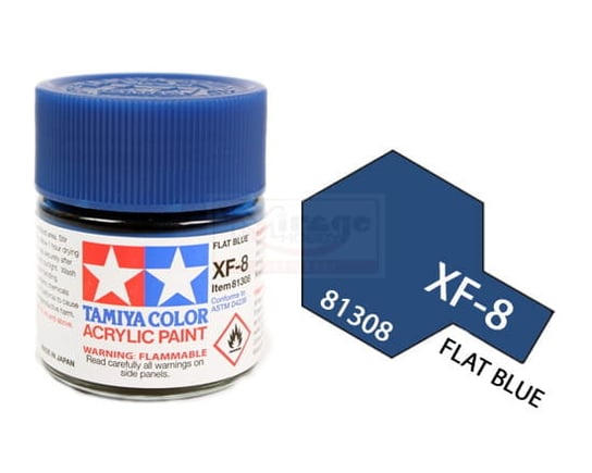 Tamiya Acrylic 81308 Xf-8 Flat Blue 23Ml [Matt] Tamiya