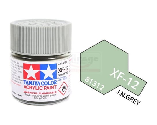 Tamiya Acrylic 81312 Xf-12 J.N. Grey 23Ml [Matt] Tamiya