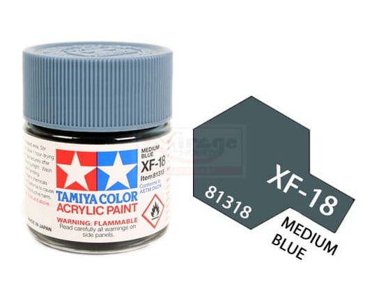 Tamiya Acrylic 81318 Xf-18 Medium Blue 23Ml [Matt] Tamiya