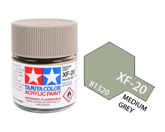 Tamiya Acrylic 81320 Xf-20 Medium Grey 23Ml [Matt] Tamiya