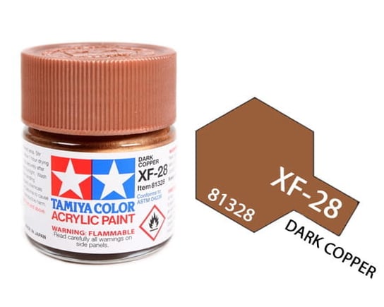 Tamiya Acrylic 81328 Xf-28 Dark Copper 23Ml [Matt] Tamiya