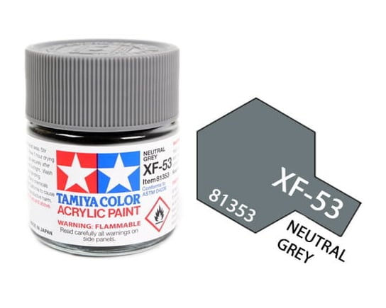 Tamiya Acrylic 81353 Xf-53 Neutral Grey 23Ml [Matt] Tamiya