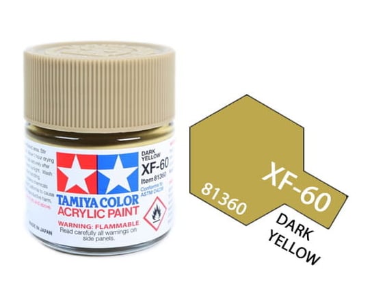 Tamiya Acrylic 81360 Xf-60 Dark Yellow 23Ml [Matt] Tamiya