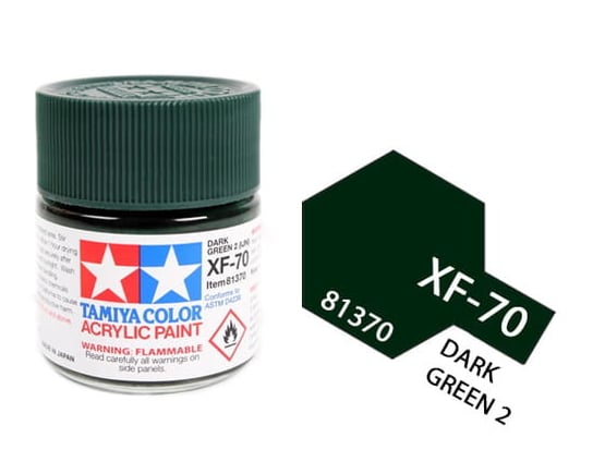 Tamiya Acrylic 81370 Xf-70 Dark Green 2 (Ijn) 23Ml [Matt] Tamiya