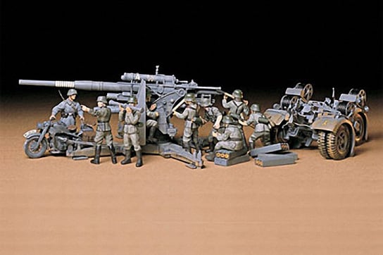 Tamiya, German 88 mm Gun Flak 36/37, Model do sklejania, 14+ Tamiya