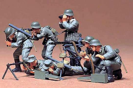 Tamiya, German Machine Gun Troops, Figurki, 14+ Tamiya